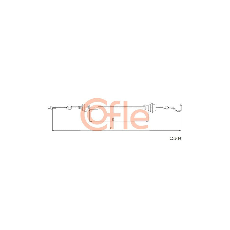 COFLE 10.1416 Throttle Cable | Duco Car Parts UK Car Parts