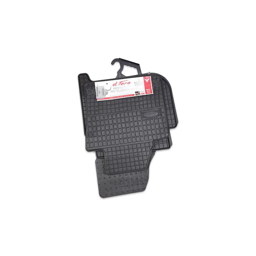 FROGUM Tailored 0395 Floor mat set for VW TOURAN Elastomer, Front and Rear, Quantity: 4, Black, (LHD)