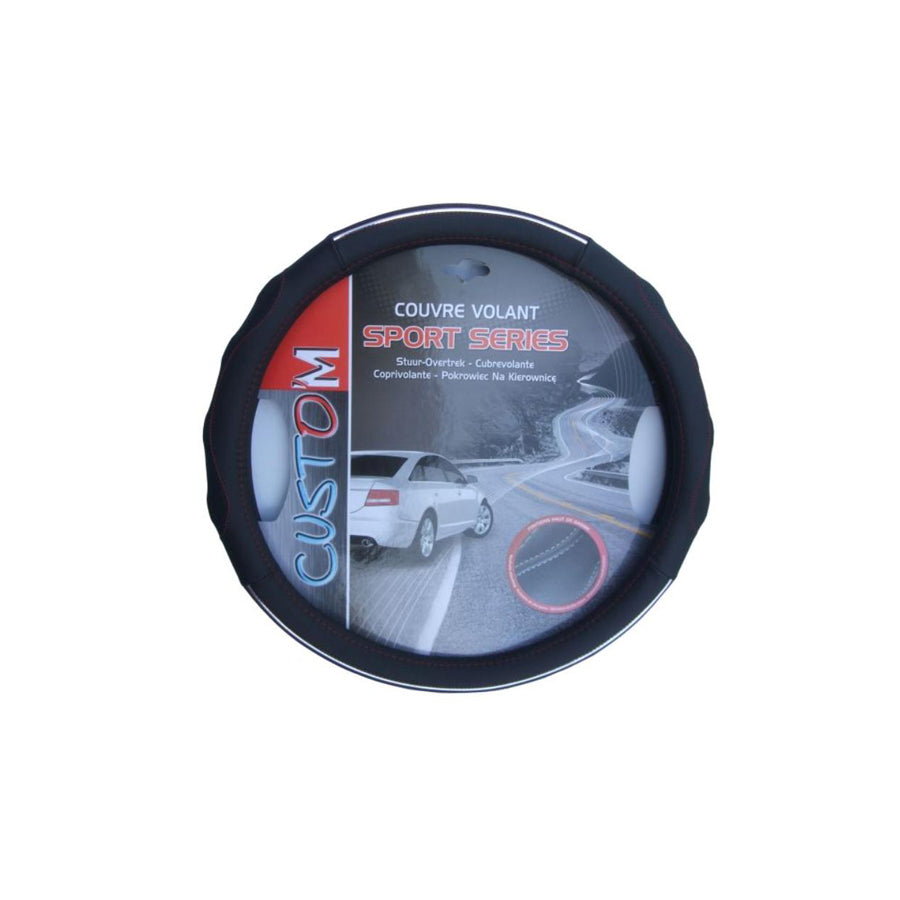 MAMMOOTH Sportage A050 192170 Steering wheel cover Black, ?: 36-38cm, Leatherette
