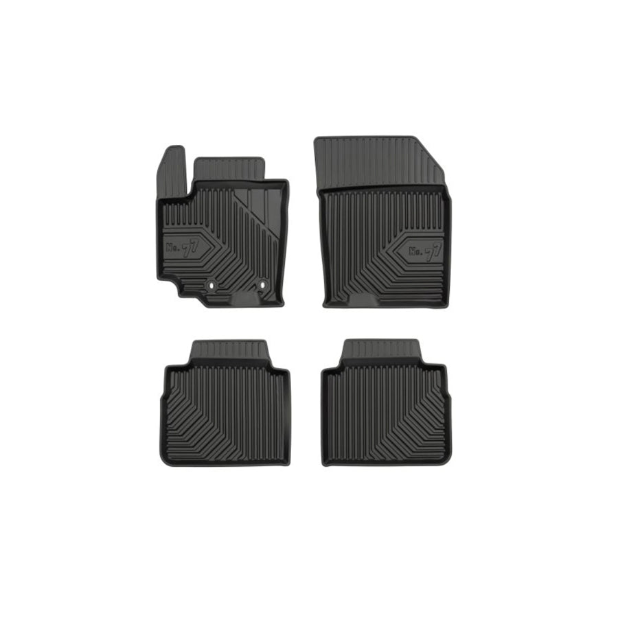 FROGUM Tailored 77408036 Floor mat set for SUZUKI SX4 II S-Cross (JY) Elastomer, Front and Rear, Quantity: 4, Black, (LHD)