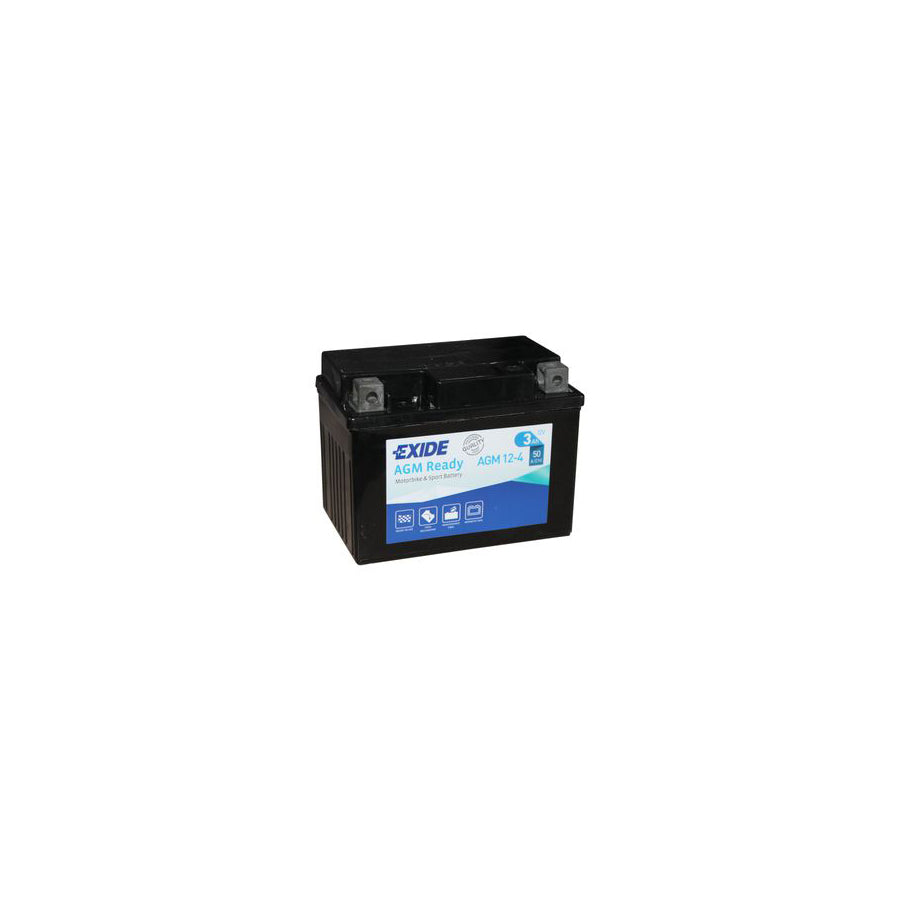 Exide AGM12-4 Motorcycle Battery 12V (4908) | Duco Car Parts UK Car Parts