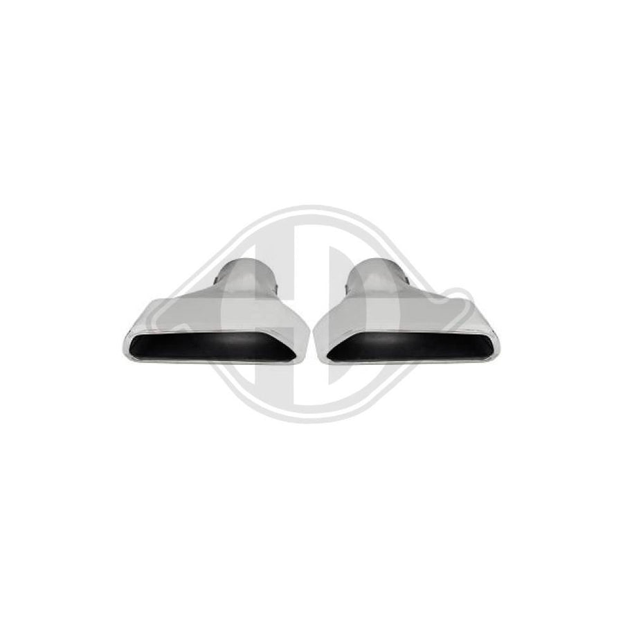 DIEDERICHS 4122602 Exhaust tip for BMW 5 Series 63, 69 mm, Chrome, Stainless Steel, Left, Right