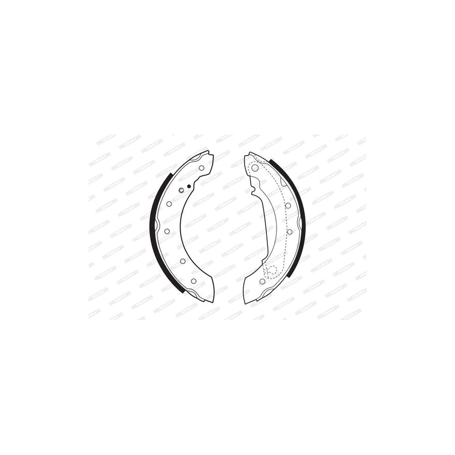 FERODO PREMIER FSB330 Brake Shoe Set with accessories