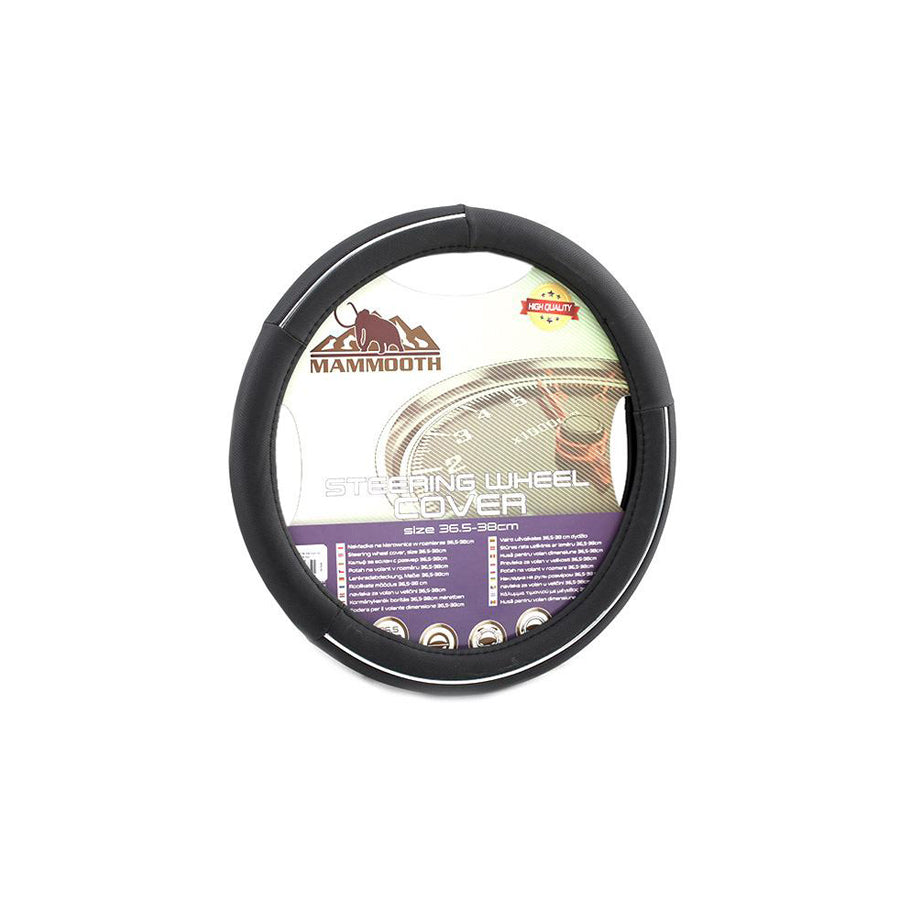 MAMMOOTH A050 187520 Steering wheel cover Black, ?: 36-38cm, PU (Polyurethane)