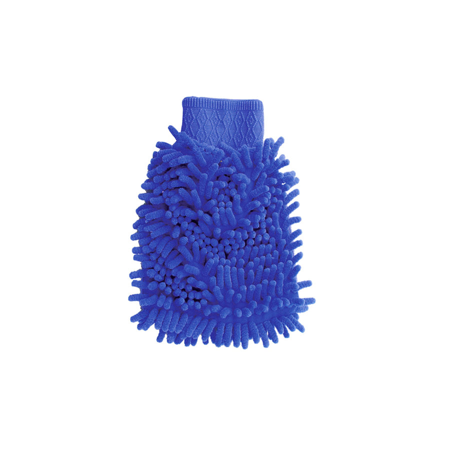 AMiO Cwash-09 01750 Car wash mitt 18mm, Microfibre Wash Glov, Microfibre, Blue