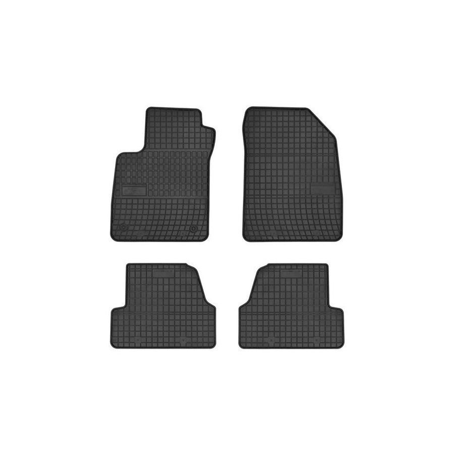 FROGUM Tailored 0708 Floor mat set Elastomer, Front and Rear, Quantity: 4, Black, (LHD)