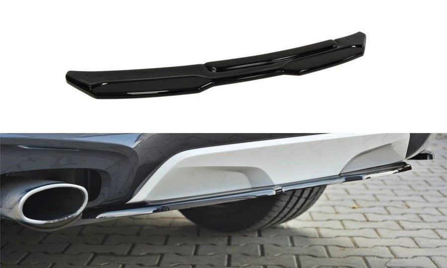 Maxton Design BM-X4-26-MPACK-RD1T Central Rear Splitter (without vertical bars) BMW X4 M-Pack F26 | Duco Car Parts UK Car Parts