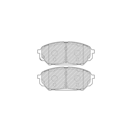 Ferodo Premier Eco Friction Fdb4889 Brake Pad Set For Hyundai Ix55 En With Acoustic Wear Warning With Accessories