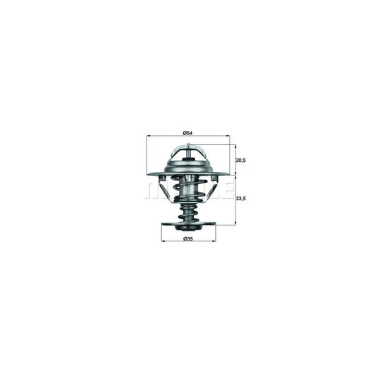 MAHLE ORIGINAL TX 8 88D Engine thermostat Opening Temperature: 88°C, with seal