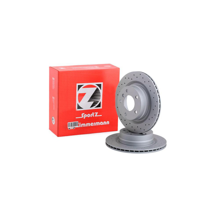 ZIMmERMANN SPORT COAT Z 150 3426 52 Brake Disc Internally Vented Perforated Coated High carbon