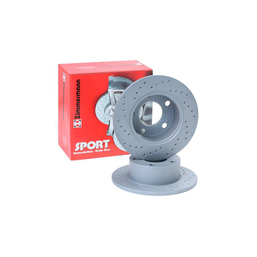 ZIMmERMANN SPORT COAT Z 100 1217 52 Brake Disc Perforated Solid Coated