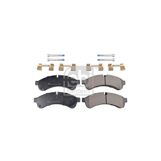 Febi Bilstein 116257 Brake Pad Set For Iveco Daily Rear Axle Prepared For Wear Indicator With Attachment Material