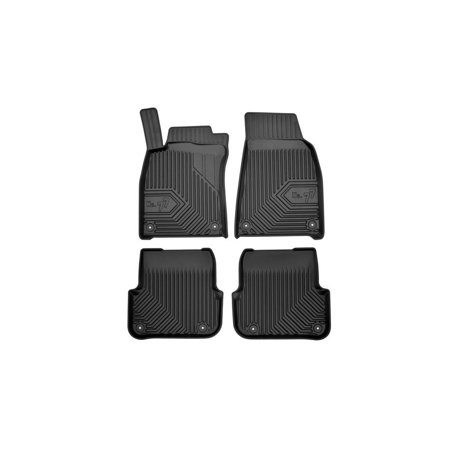 FROGUM Tailored 77408852 Floor mat set for AUDI A6 Elastomer, Front and Rear, Quantity: 4, Black, (LHD)