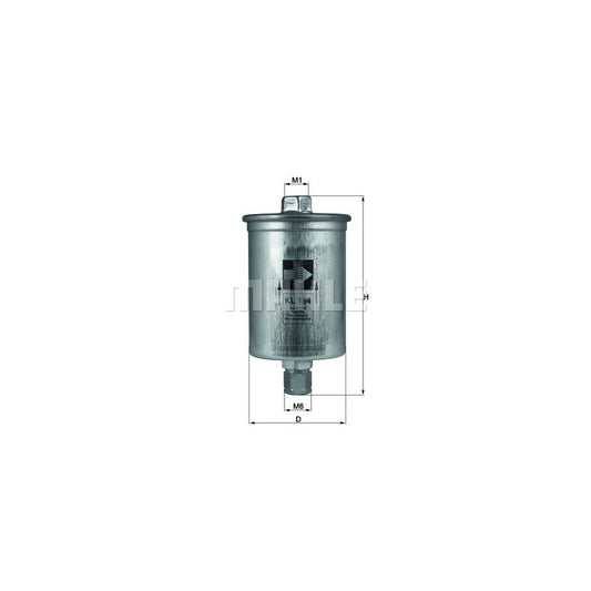 MAHLE ORIGINAL KL 184 Fuel filter In-Line Filter