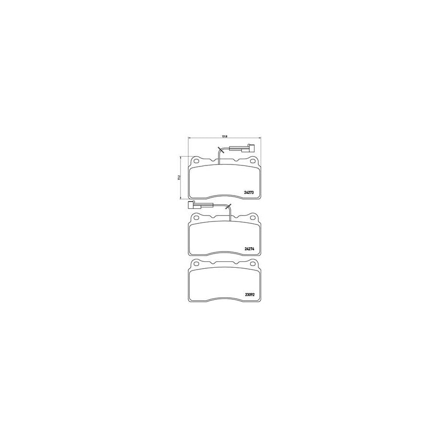 Brembo P 23 098 Brake Pad Set