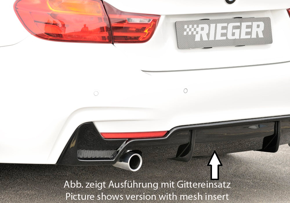 Rieger 00088054 BMW 4 Series F32 F33 F36 Rear Diffuser