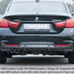 Rieger 00088054 BMW 4 Series F32 F33 F36 Rear Diffuser for Original Tailpipe Left - Glossy Black