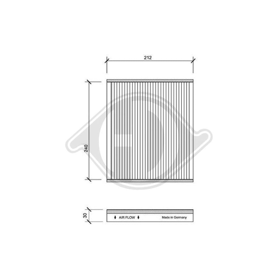 Diederichs Dci1087 Pollen Filter | Duco Car Parts UK Car Parts