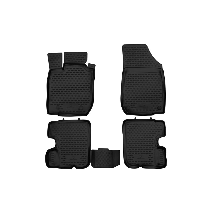 WALSER Tailored, XTR 75135 Floor mat set Elastomer, Front and Rear