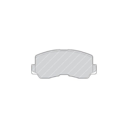 Ferodo Fsl766 Brake Pad Set Fuse Technology Incl Wear Warning Contact