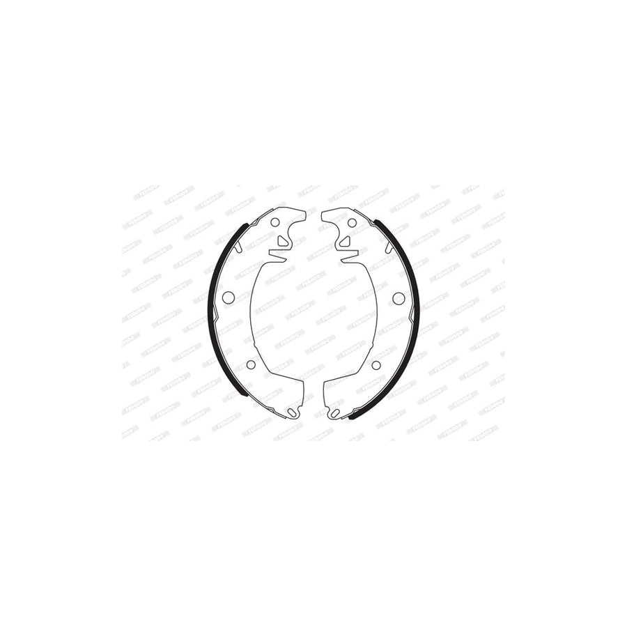 FERODO FSB168 Brake Shoe Set with accessories PREMIER