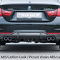 Rieger 00088058 BMW 4 Series F32 F33 F36 Rear Diffuser for Twin Tailpipe Left & Right - Glossy Black