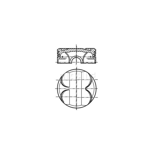 MAHLE ORIGINAL 081 PI 00101 000 Piston 84,0 mm, without cooling duct