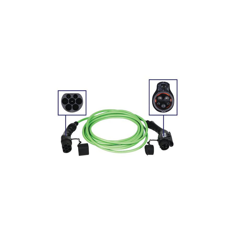 BLAUPUNKT 0270001 Charging cable Charging coupler type 2, Charging plug type 1, 16A, 3.7 kW, 8m, Phases 1, 250V, IP54