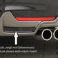 Rieger 00088057 BMW 4 Series F32 F33 F36 Rear Diffuser for Twin Tailpipe Left & Right - Glossy Black