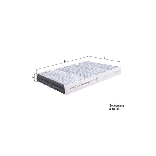 MAHLE ORIGINAL LAK 1377/S Pollen filter suitable for MERCEDES-BENZ S-Class Activated Carbon Filter