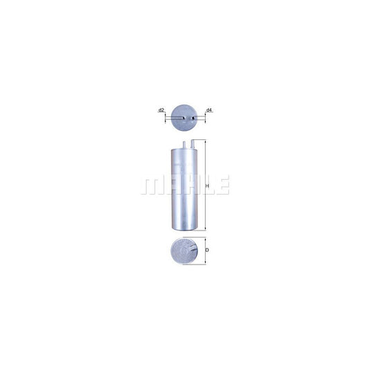MAHLE ORIGINAL KL 229/5 Fuel filter In-Line Filter