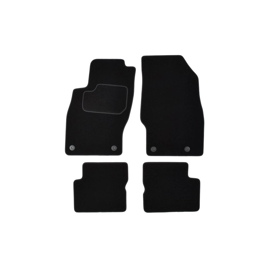 MAMMOOTH Tailored A041 OPL140 PRM 01 Floor mat set for OPEL Corsa D Hatchback (S07) Textile, Front and Rear, Quantity: 4, Black