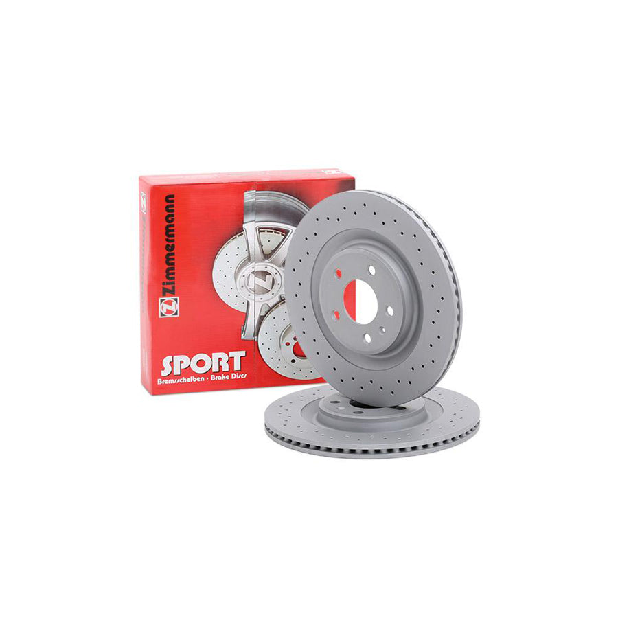 ZIMmERMANN SPORT COAT Z 100 3358 52 Brake Disc Internally Vented Perforated Coated High carbon