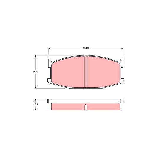 TRW Gdb198 Brake Pad Set For Mazda 929 I Saloon La