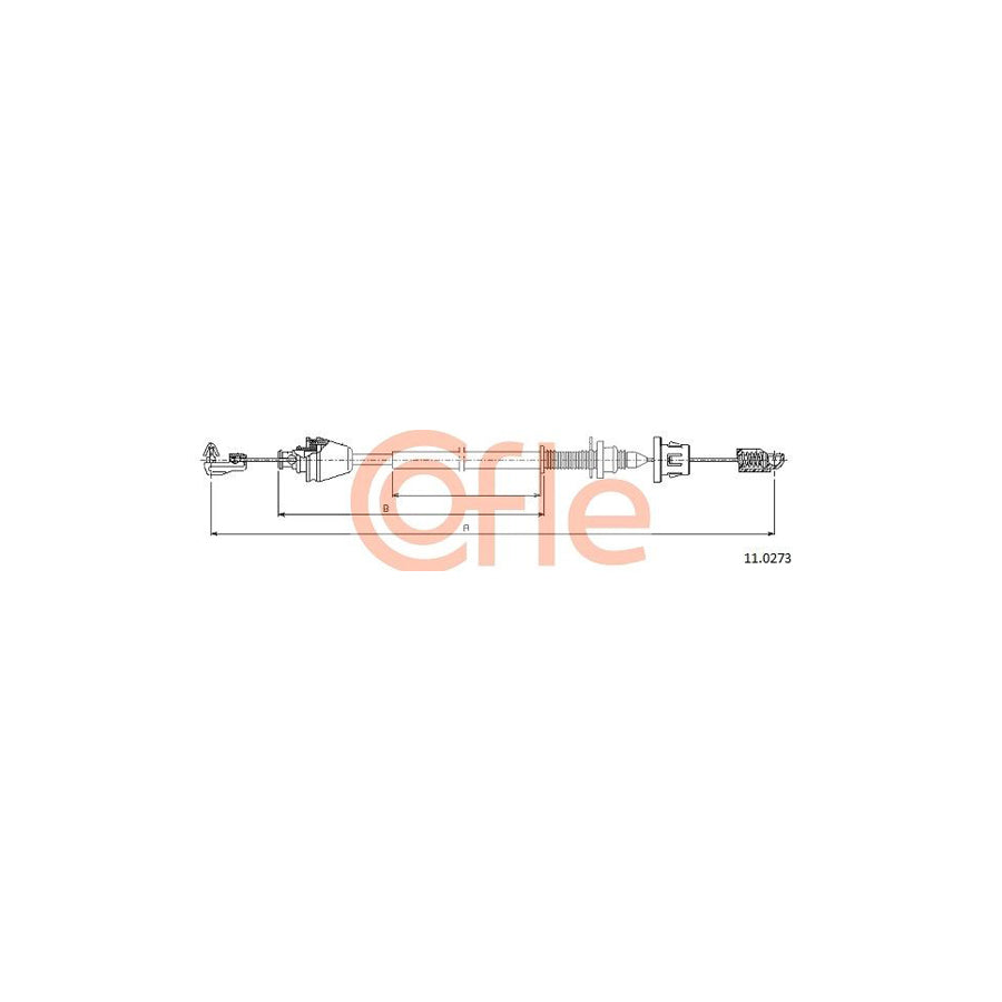COFLE 11.0273 Throttle Cable | Duco Car Parts UK Car Parts