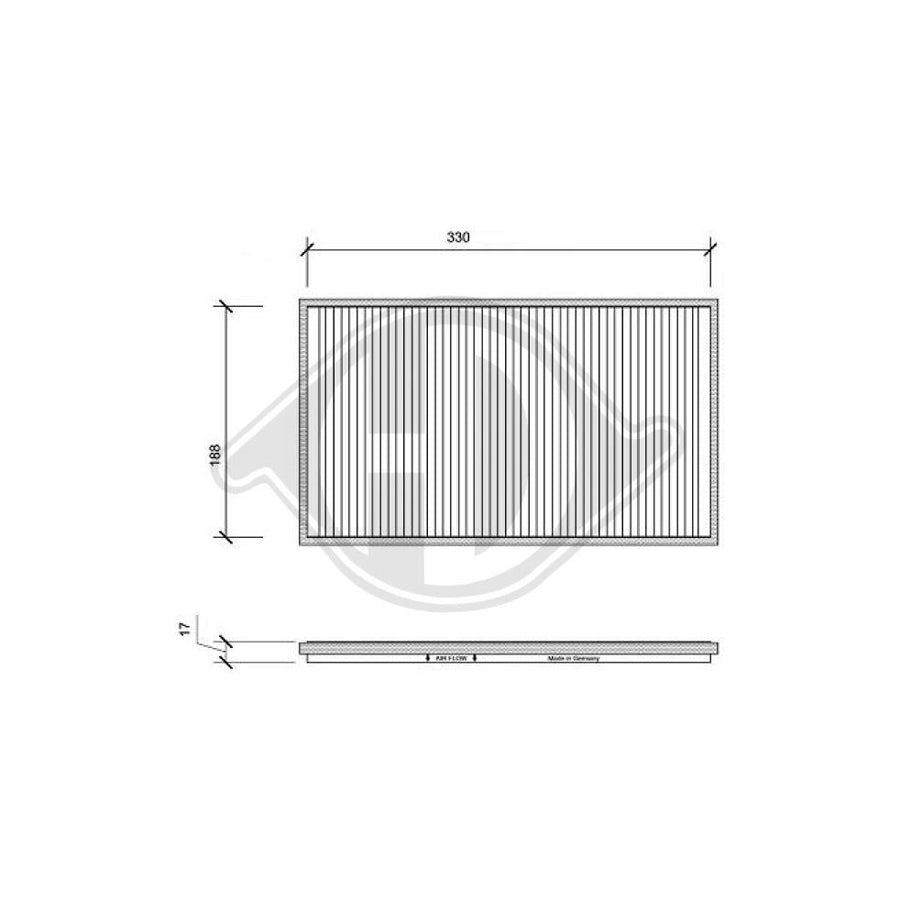 Diederichs Dci1002 Pollen Filter | Duco Car Parts UK Car Parts