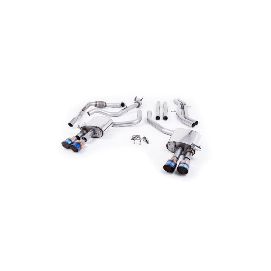 MillTek Audi B9 Non-Resonated Cat-Back Exhaust System (S4 & S5)