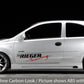 Rieger 00099312 Opel Corsa C Right Side Skirt - Carbon-Look