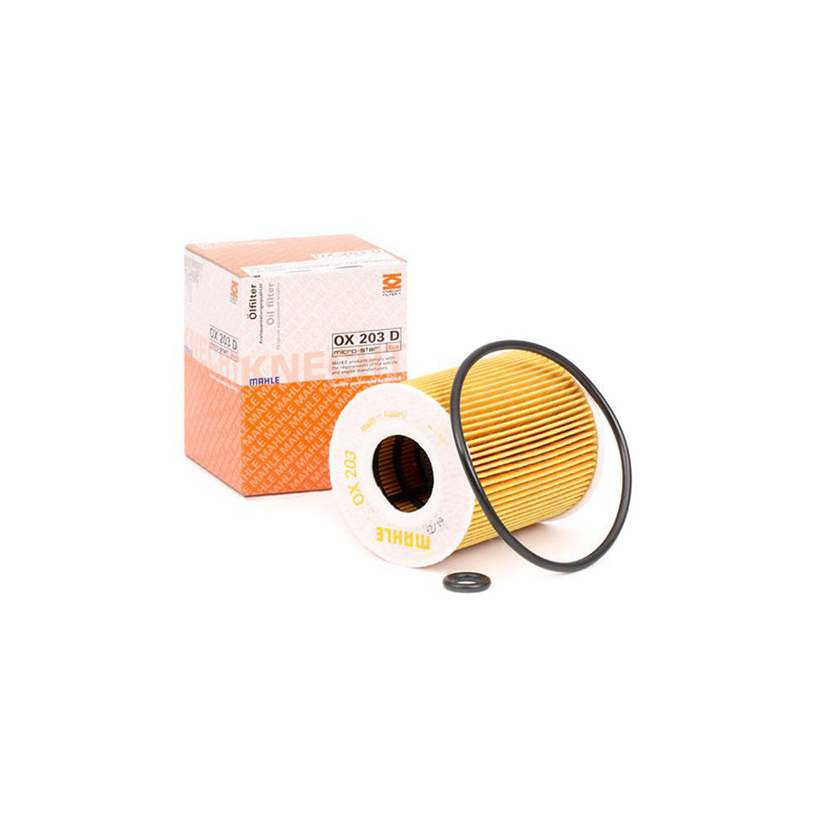 MAHLE ORIGINAL OX 203D Oil Filter Filter Insert