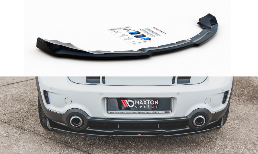 Maxton Design MC-CO-S-1-RD1T Central Rear Splitter Mini Countryman JCW R60 | Duco Car Parts UK Car Parts