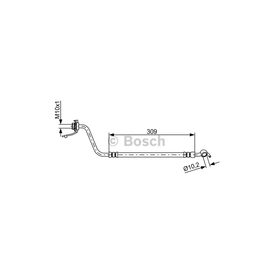 BOSCH 1 987 481 878 Brake Hose 309Mm