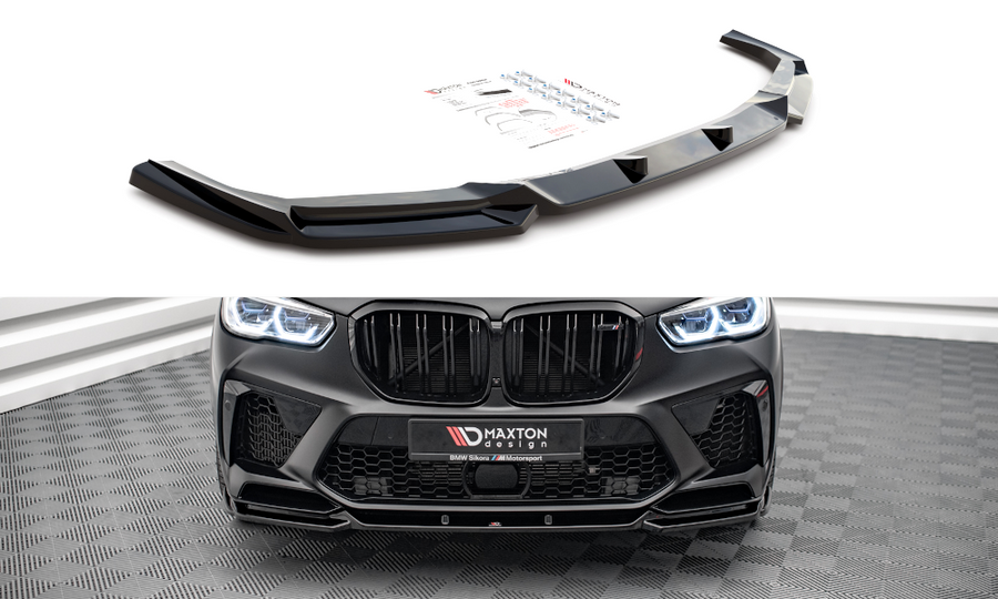 Maxton Design BM-X5M-05-FD2T Front Splitter V.2 BMW X5 M F95 | Duco Car Parts UK Car Parts
