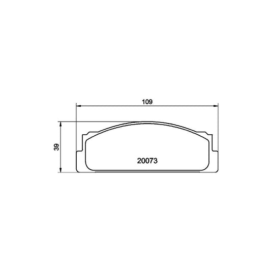 Hella 8DB 355 007 111 Brake Pad Set Not Prepared For Wear Indicator