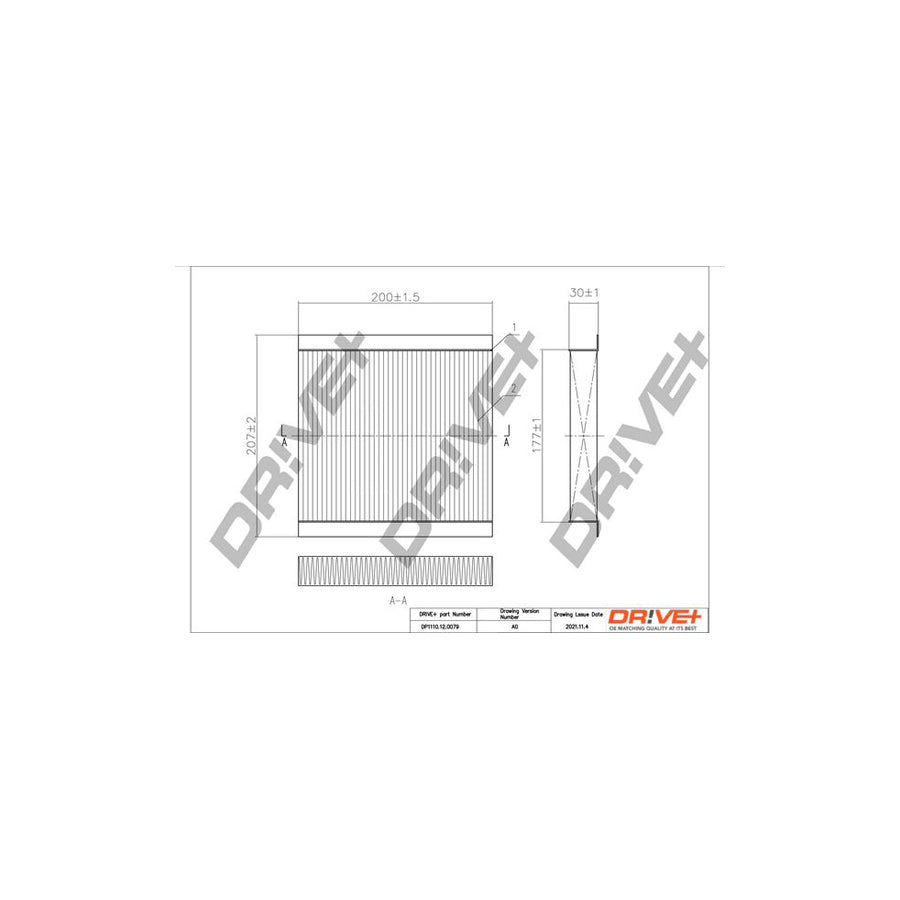 Dr!Ve+ Dp1110.12.0079 Pollen Filter | Duco Car Parts UK Car Parts