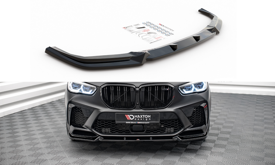 Maxton Design BM-X5M-05-FD1T Front Splitter V.1 BMW X5 M F95 | Duco Car Parts UK Car Parts
