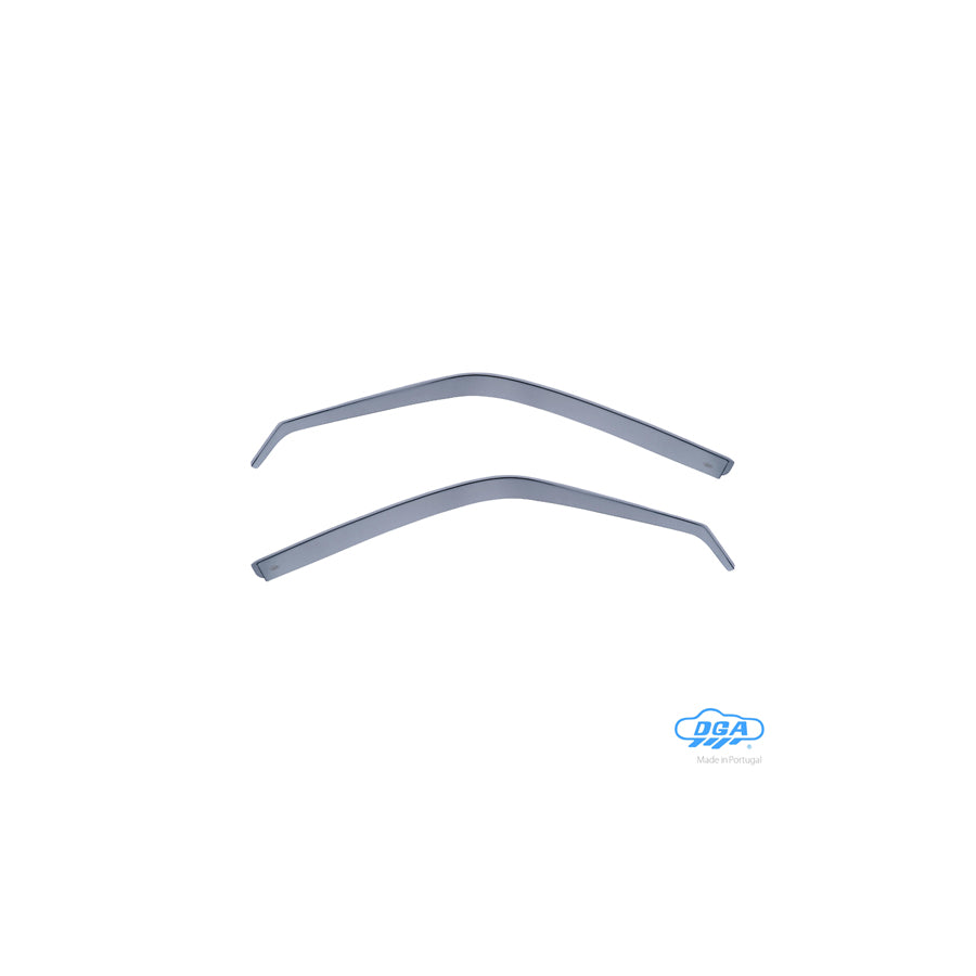 DGA 10013 Wind deflectors for HONDA CRX II Coupe (ED, EE) Arrow direction, Front, inner