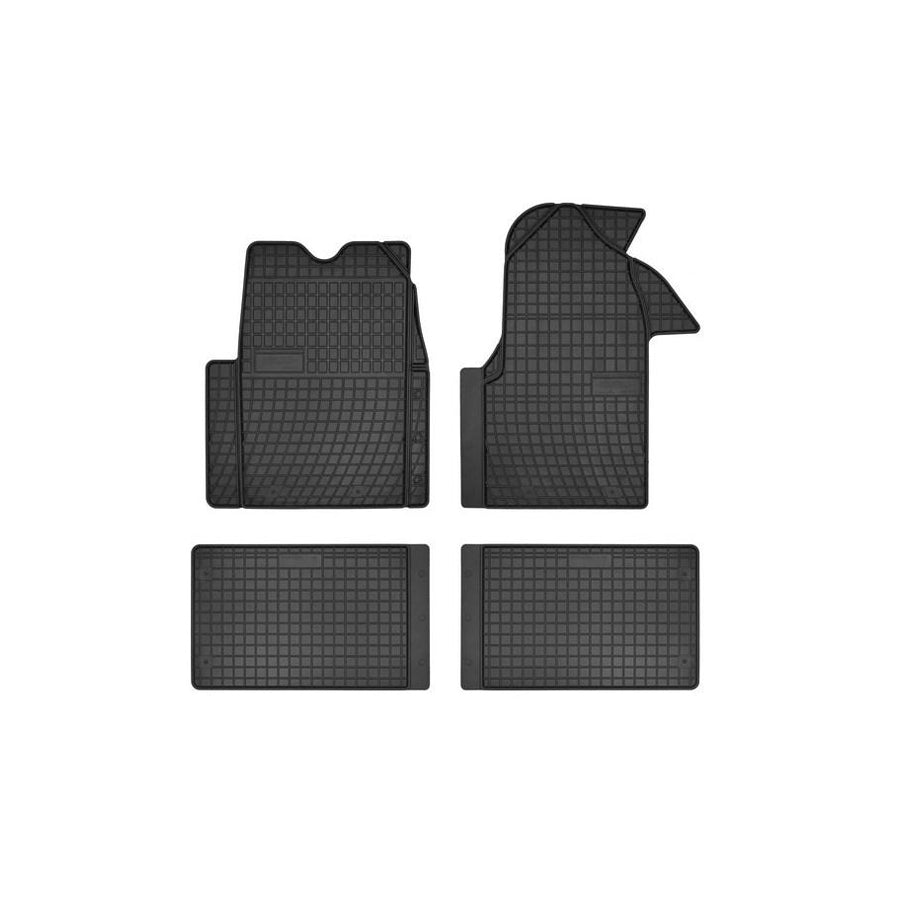 FROGUM Tailored D00700 Floor mat set Elastomer, Front, Quantity: 4, Black, (LHD)