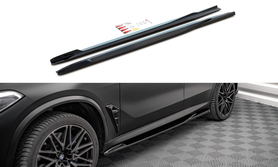 Maxton Design BM-X5M-05-SD1T Side Skirts Diffusers BMW X5 M F95 | Duco Car Parts UK Car Parts