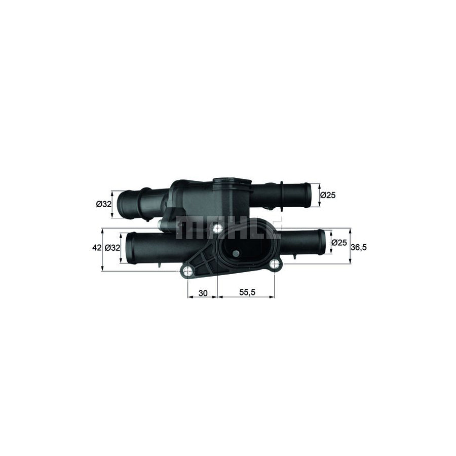 MAHLE ORIGINAL TM 1 105 Engine thermostat Opening Temperature: 105°C, with seal, with sensor