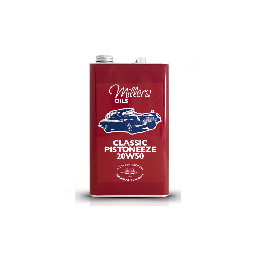Millers Oils Classic Pistoneeze 20W-50 Mineral Engine Oil 5l